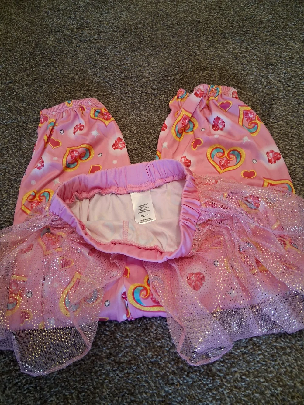 Nickelodeon Shimmer and Shine Glitter Pink Girls 2-Piece Outfit